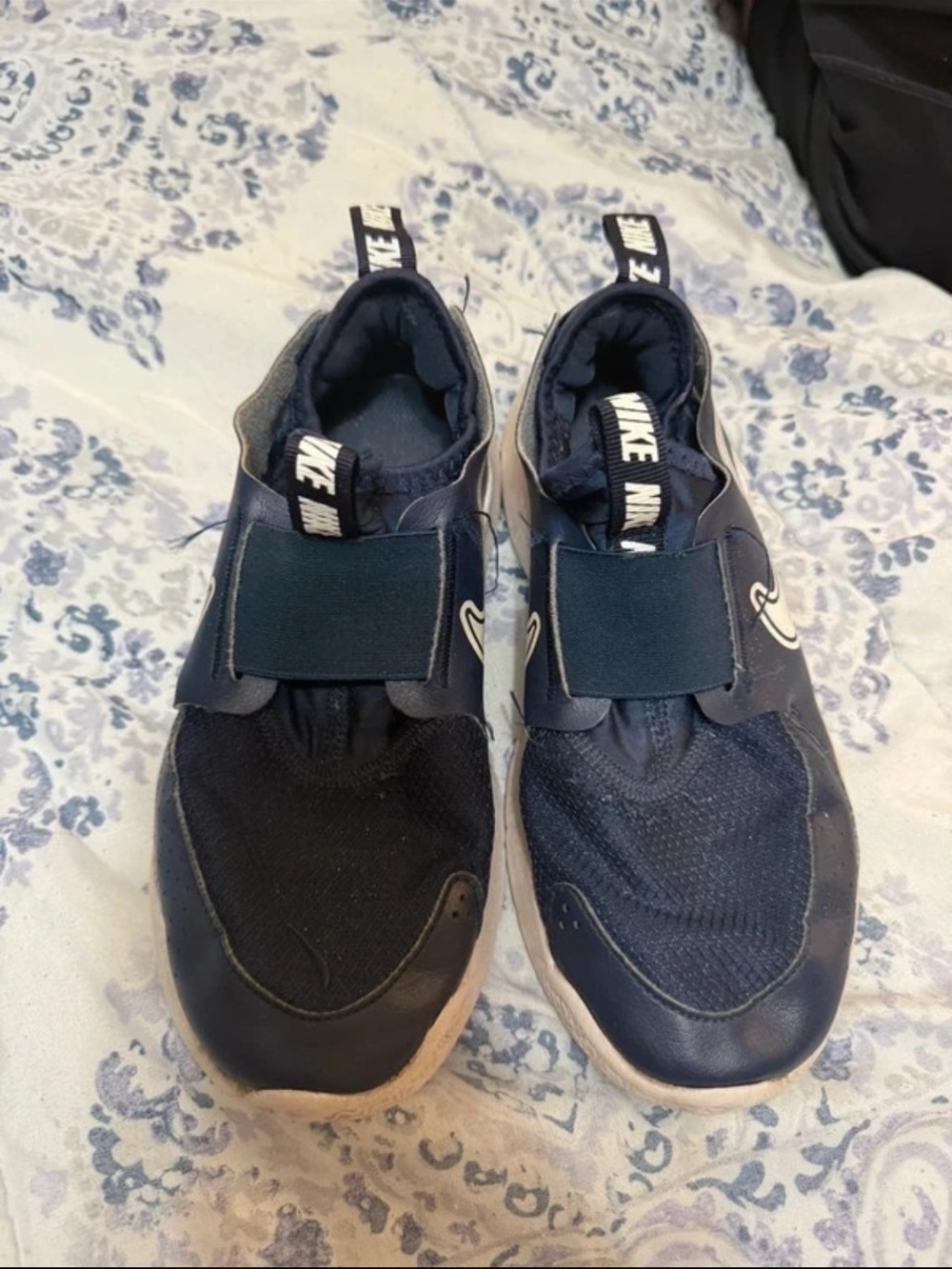 Nike Kids Navy and Black Slip-On Athletic Sneakers